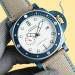 Panerai Submersible Seagull Automatic Movement 316L Steel 45mm White Face Watch